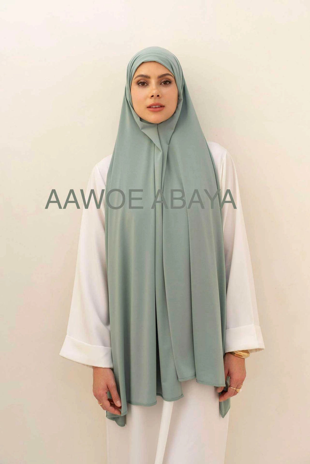 Jersey Rectangle Hijab with Tie - 70x200 cm - 2484