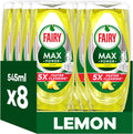 Fairy Max Power Washing up Liquid Lemon 8x545 ML