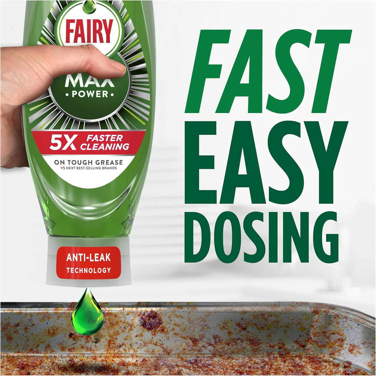 Fairy Max Power Washing up Liquid Original 8x545ML