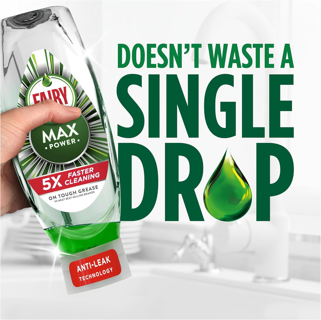 Fairy Max Power Washing up Liquid Original 8x545ML