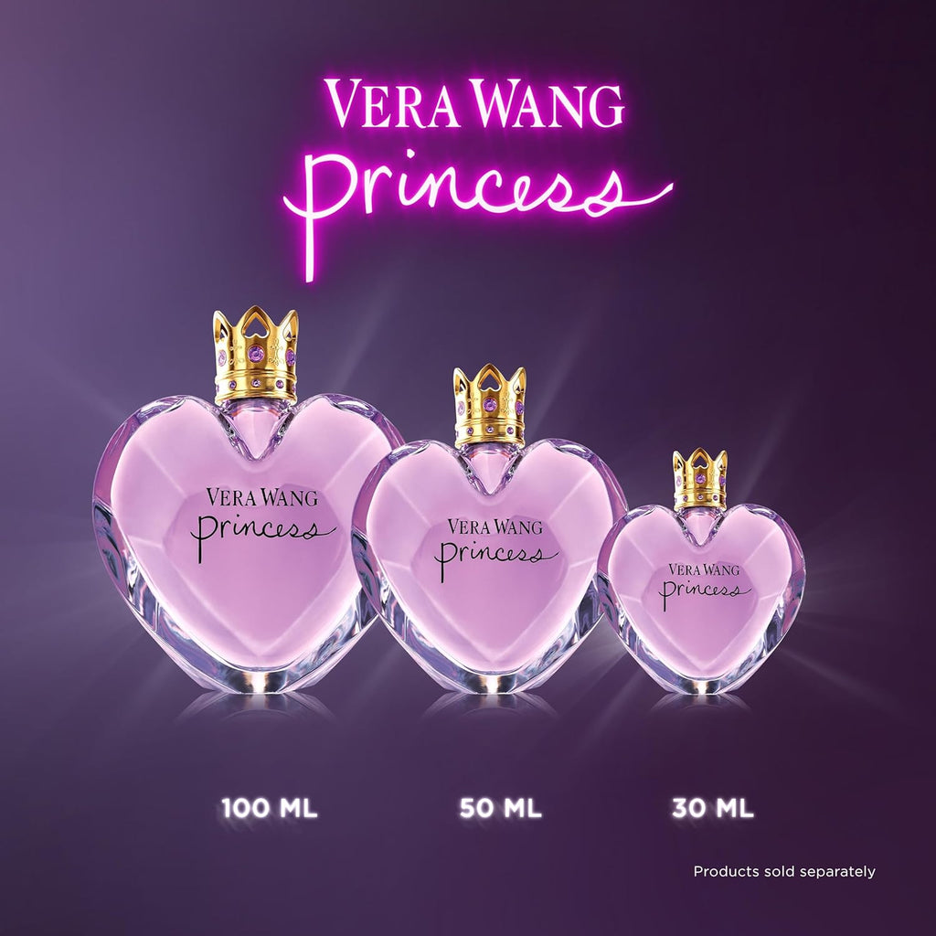 VERA WANG Princess - Eau de Toilette for Her - Fruity & Floral Fragrance with Notes of Lady Apple, Pink Guava and Vanilla - Medium Longevity - 100ml